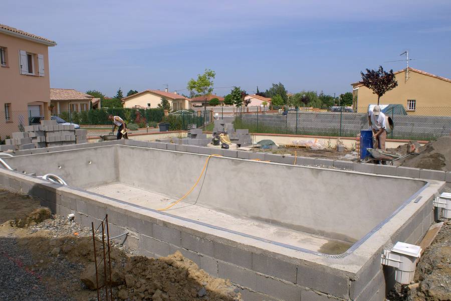 avancement piscine