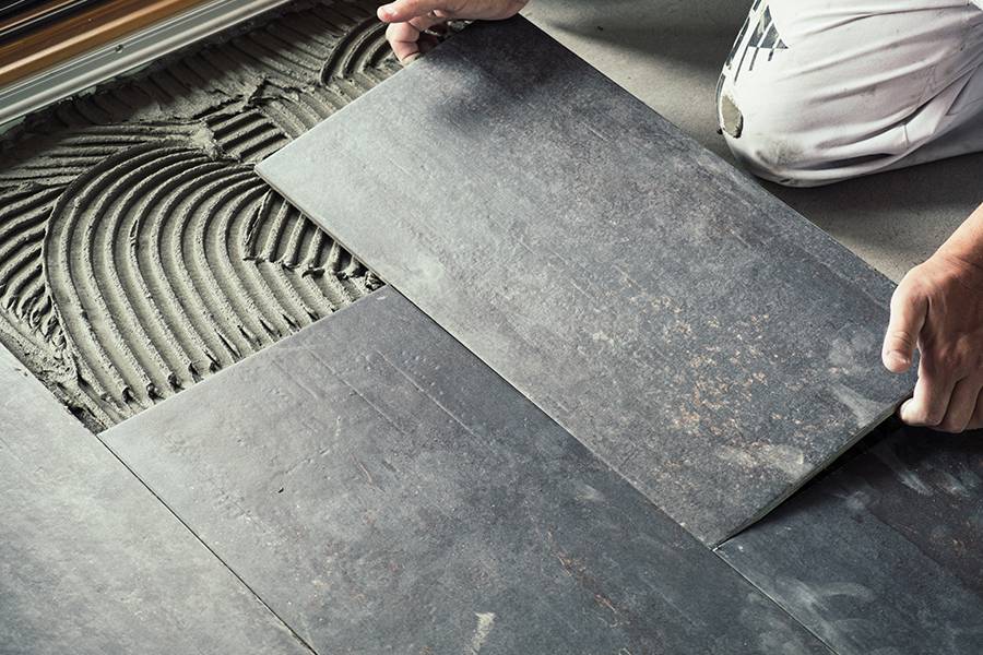 carrelage gris